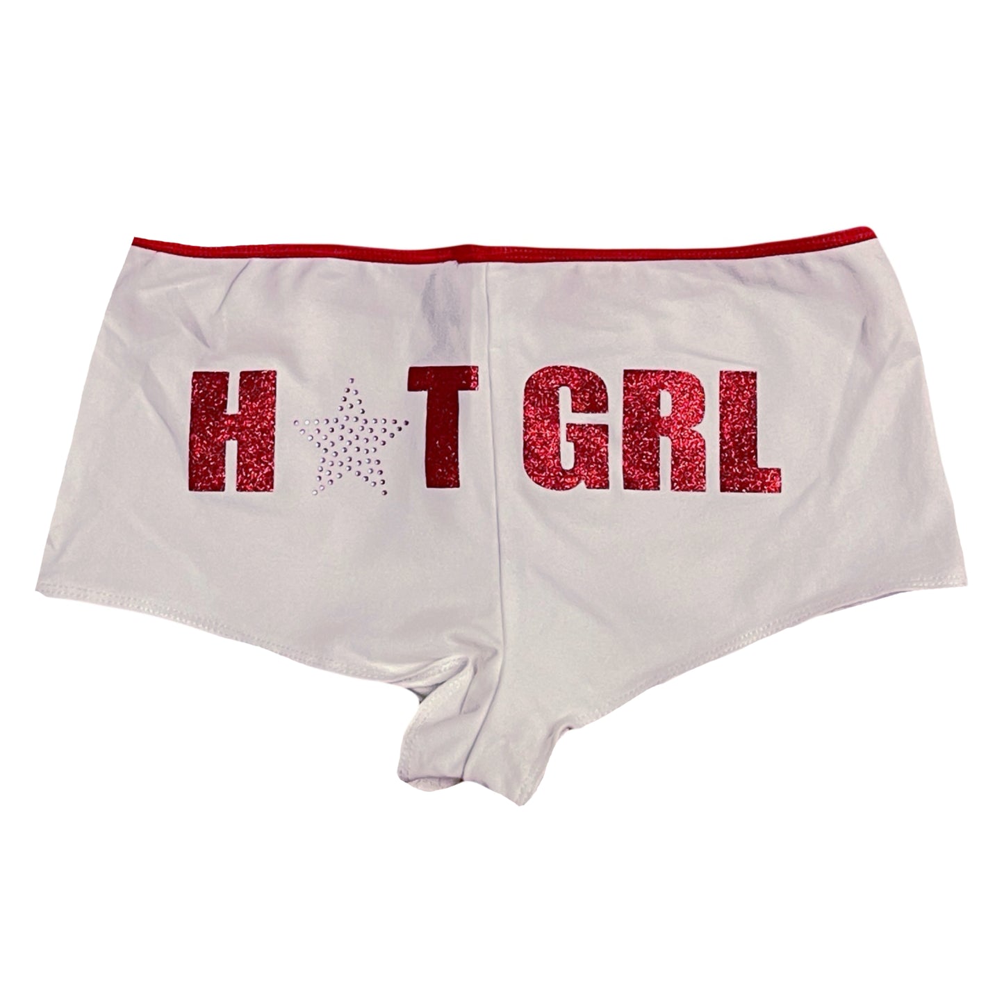 HOT GRL Lounge Shorts (White)